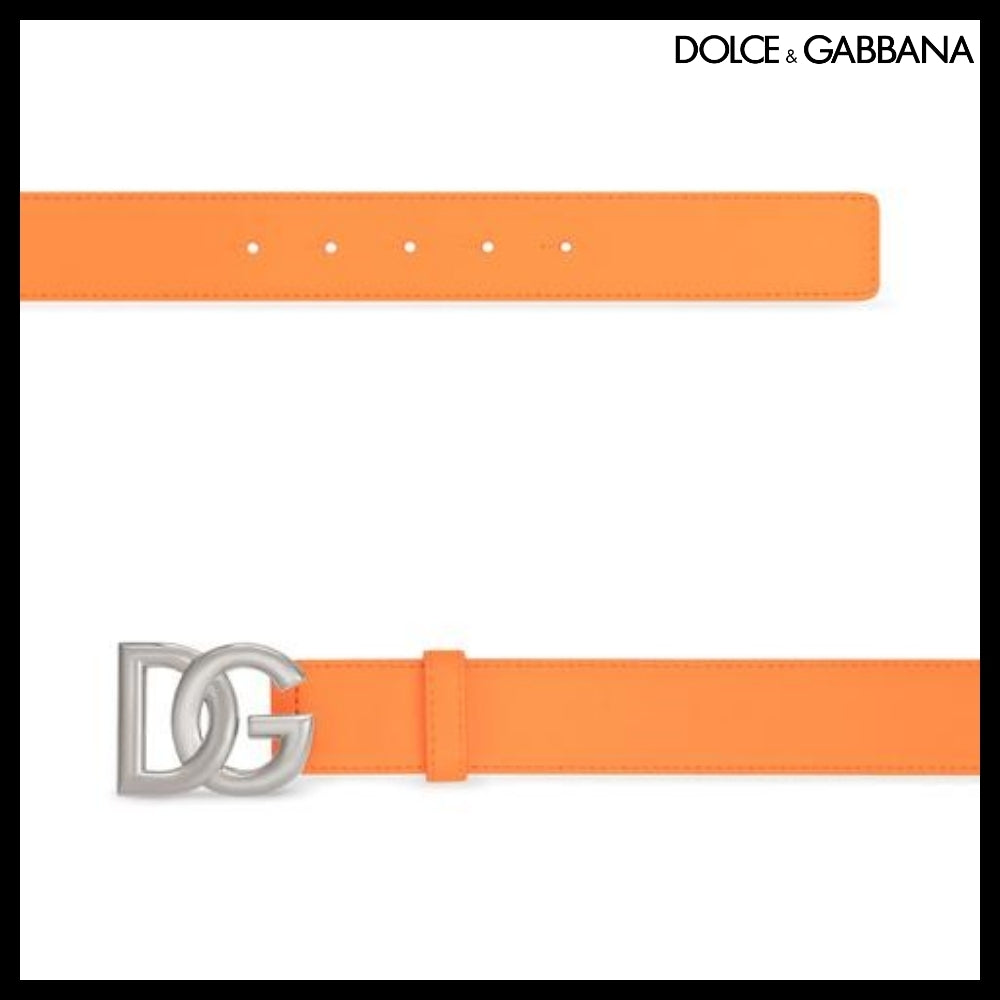 ★Dolce&Gabbanaアウトレット セール ★CALFSKIN BELT WITH LOGO