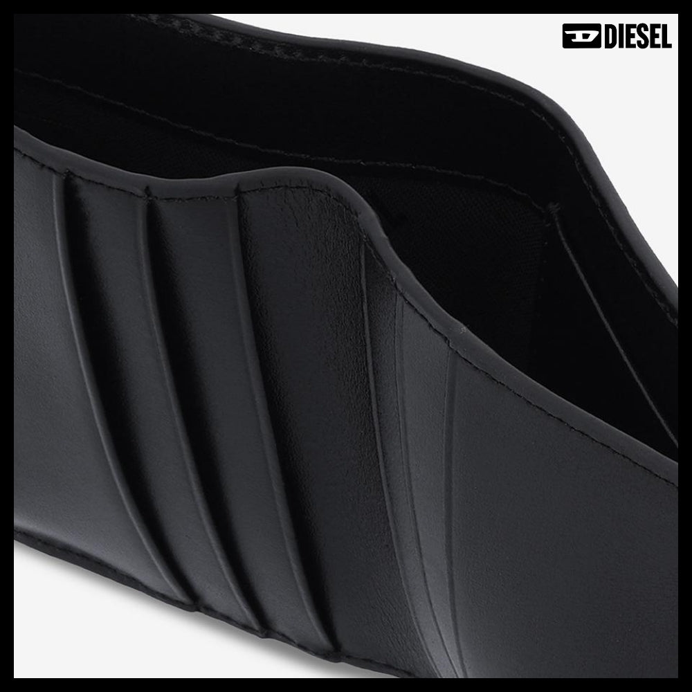 【DIESEL】Holi-D Bi-Fold Wallet - Black