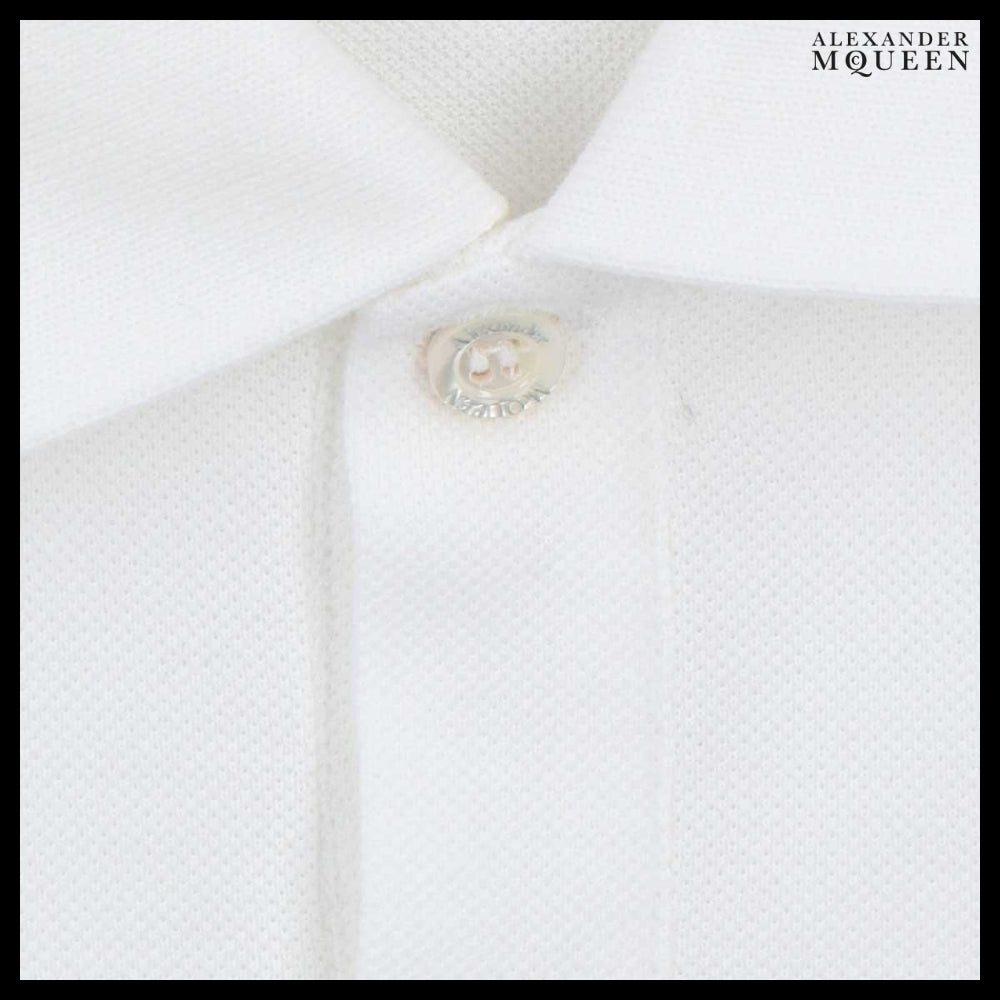 【Alexander Mcqueen】Logo Polo T-shirt with Classic Collar