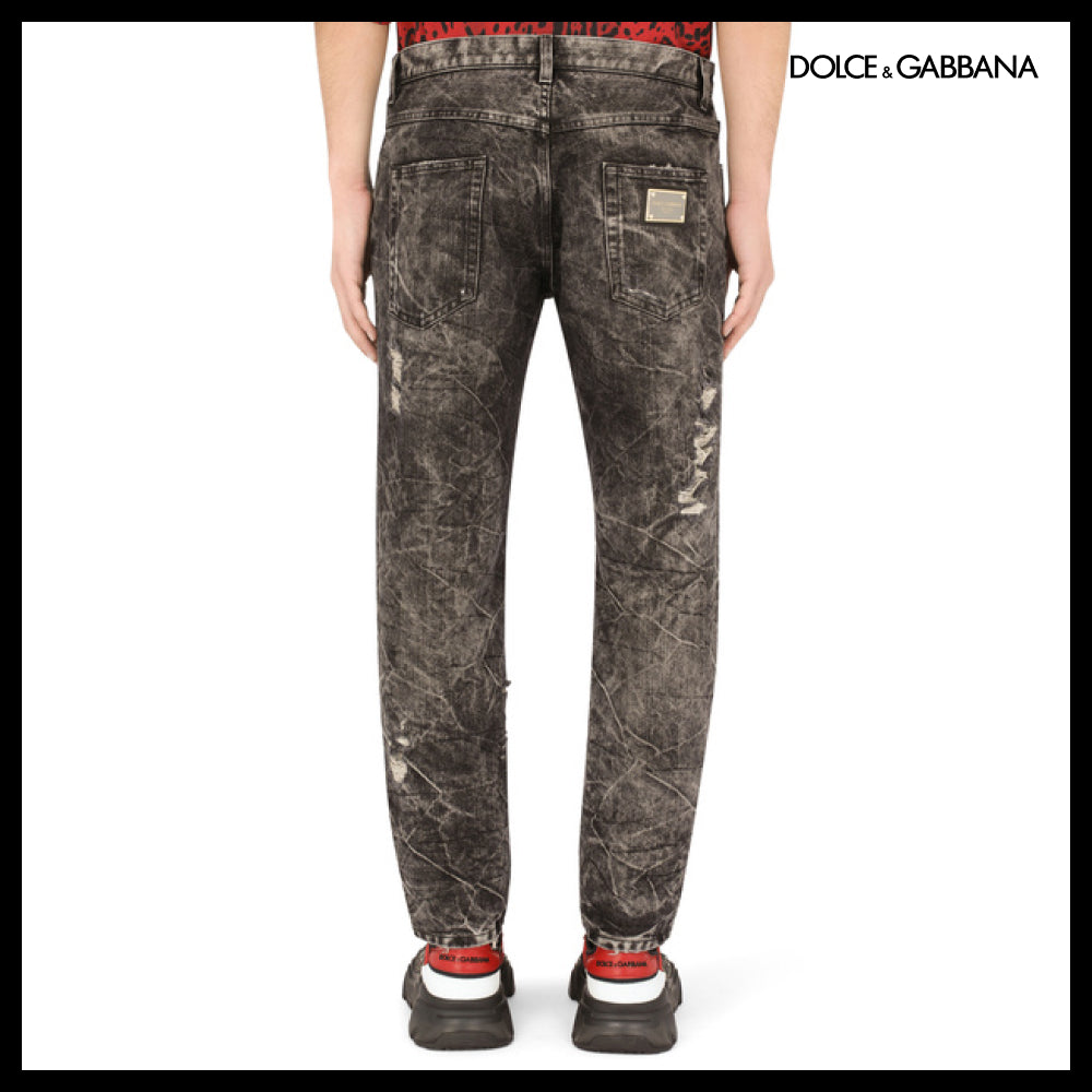 ★Dolce&Gabbanaアウトレット セール ★LOOSE GRAY WASH JEANS