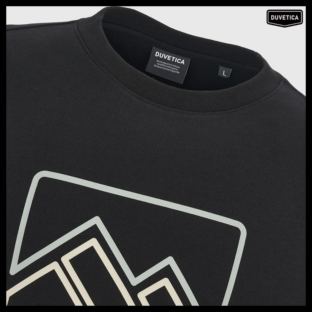◆Duvetica◆ Mirtos M Black Men’s Sweatshirt