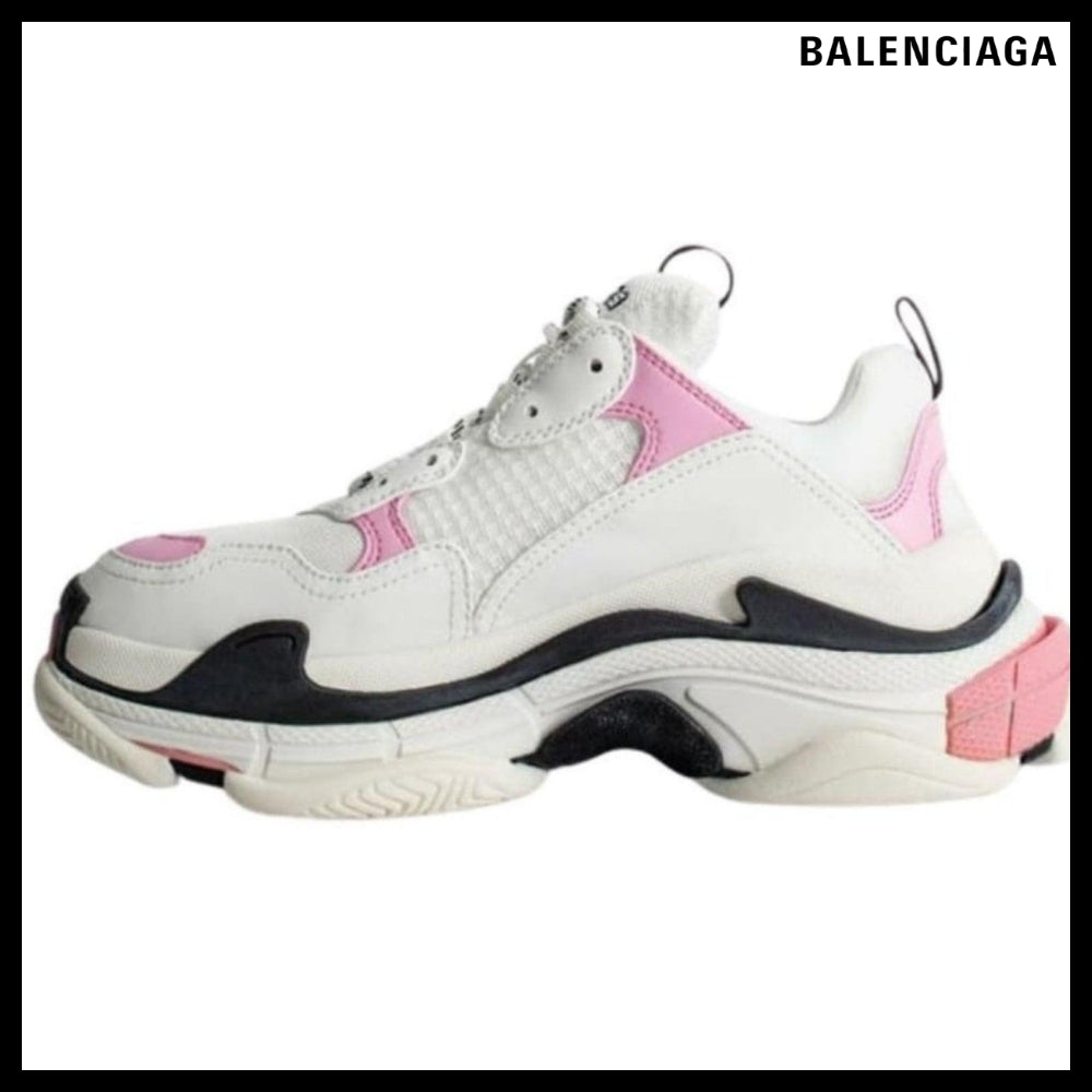 【Balenciaga】Triple S Leather And Mesh Sneakers