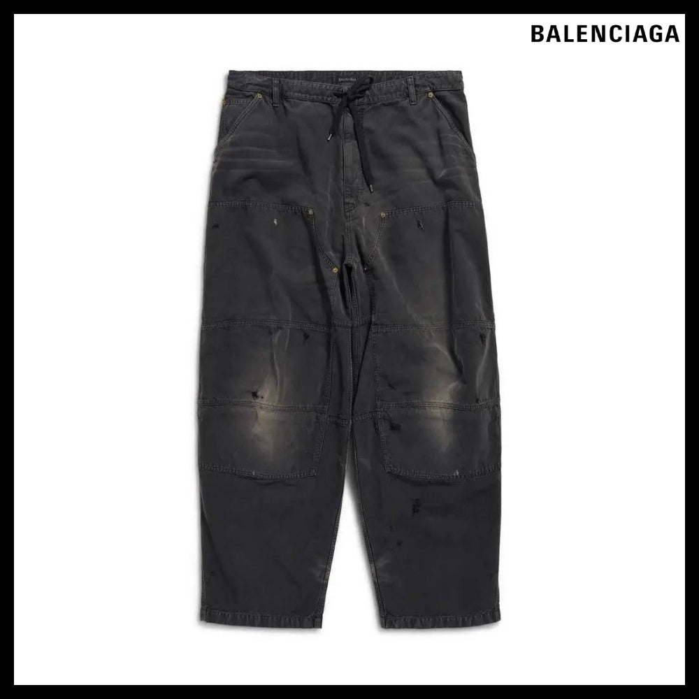 【BALENCIAGA】Double Knee Trouser Black