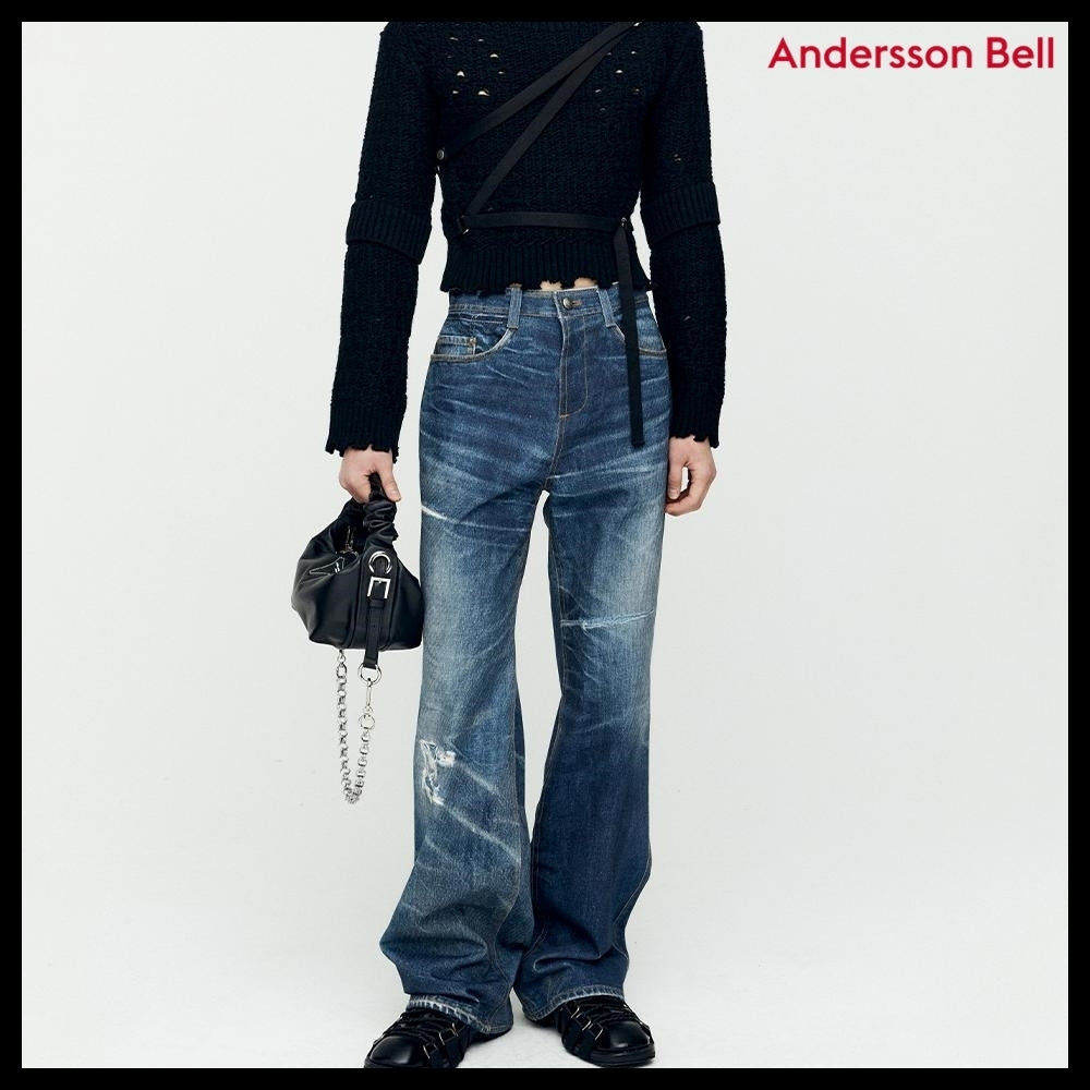 【ANDERSSON BELL】TROMPE L OEIL Printed Denim Pants