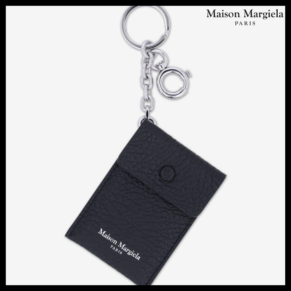 【Maison Margiela】Logo Mirror Keyring - Black