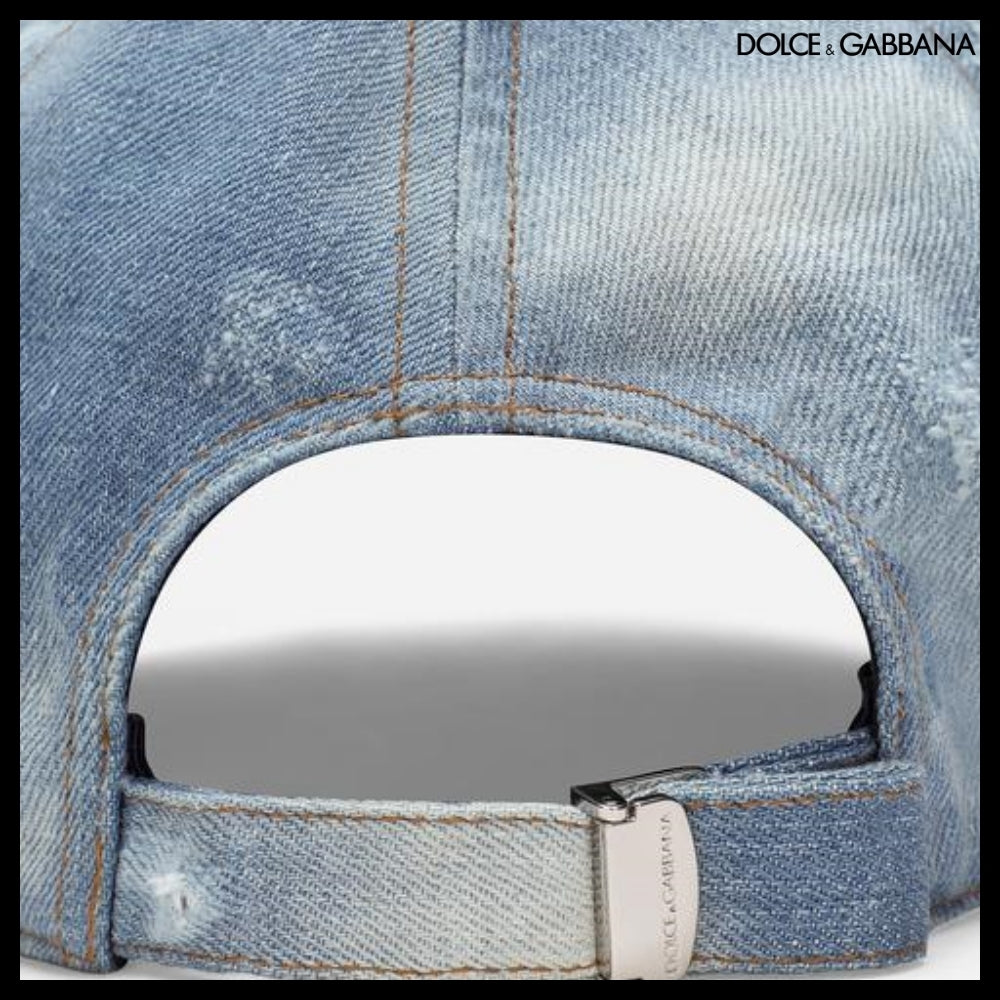 【Dolce&Gabbana】DENIM BASEBALL CAP LOGO TAG