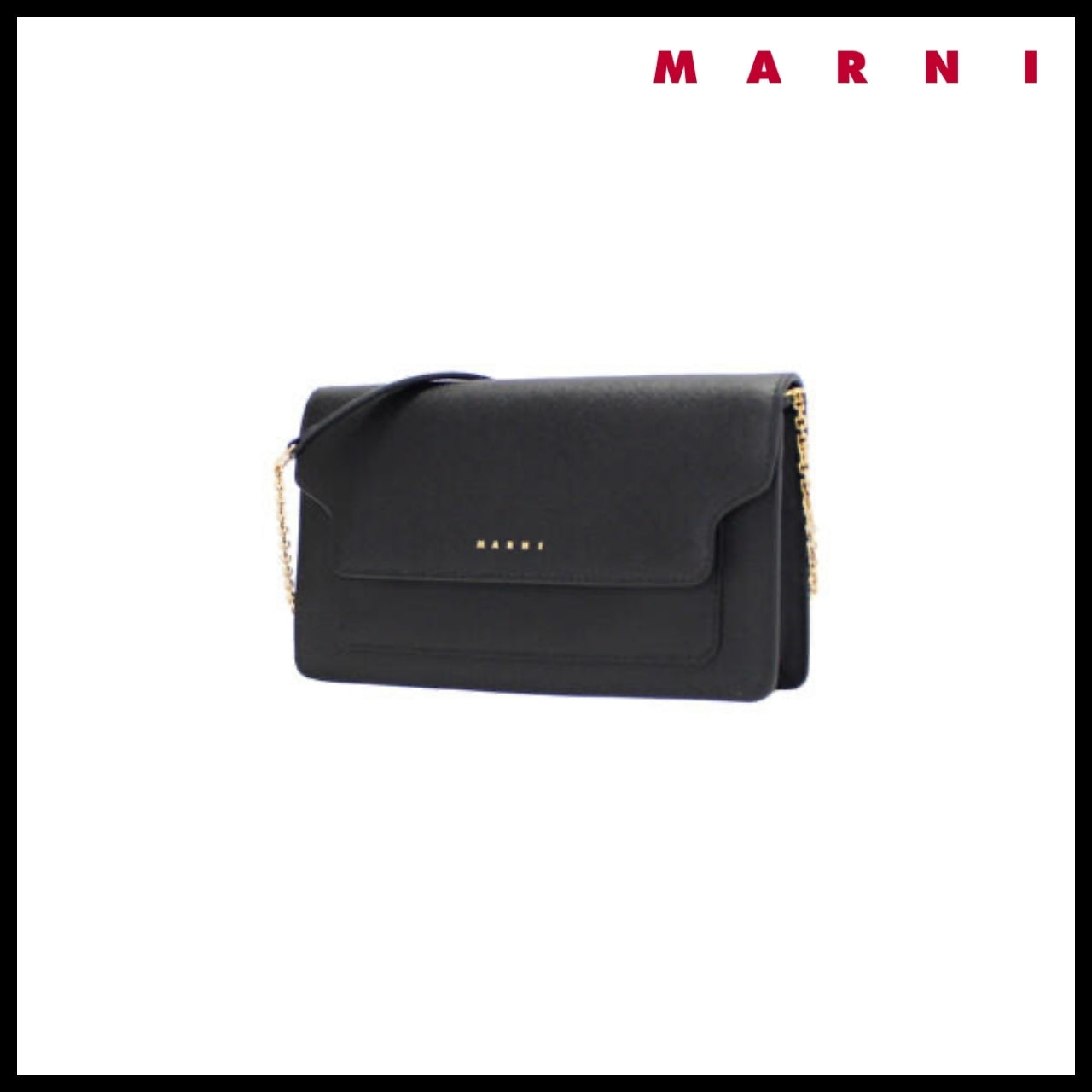 【MARNI】Drunk Saffiano Chain Shoulder Bag 2 Colors