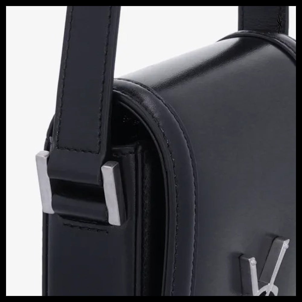 【Saint Laurent】Mini Monogram Solferino Crossbody Bag Black