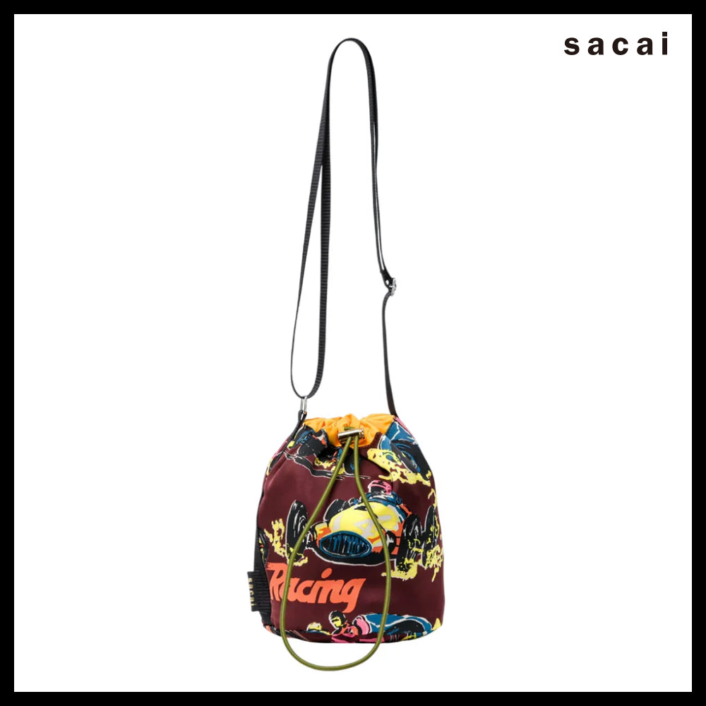 【sacai】Zantan Makeup Pouch Burgundy