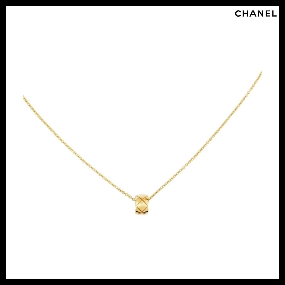 【CHANEL】COCO Crush Necklace Beige Gold