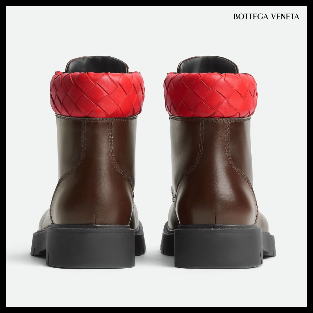 【BOTTEGA VENETA】Head Dog Lace-Up Ankle Boots