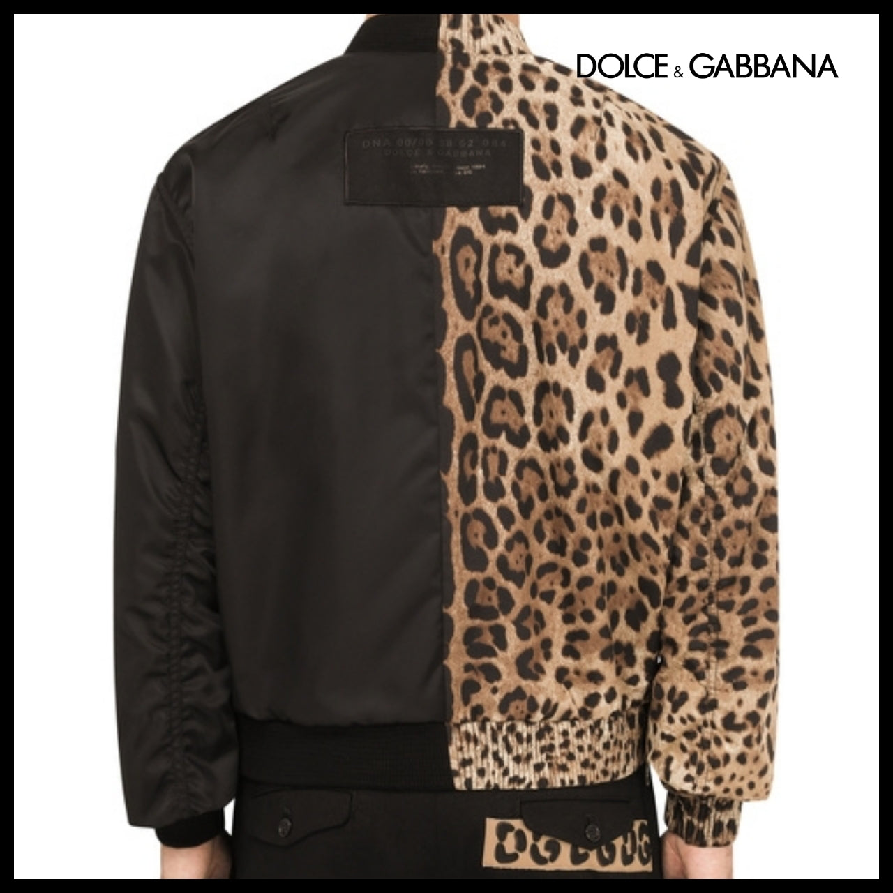 【Dolce & Gabbana】LEOPARD-PRINT COTTON AND NYLON JACKET