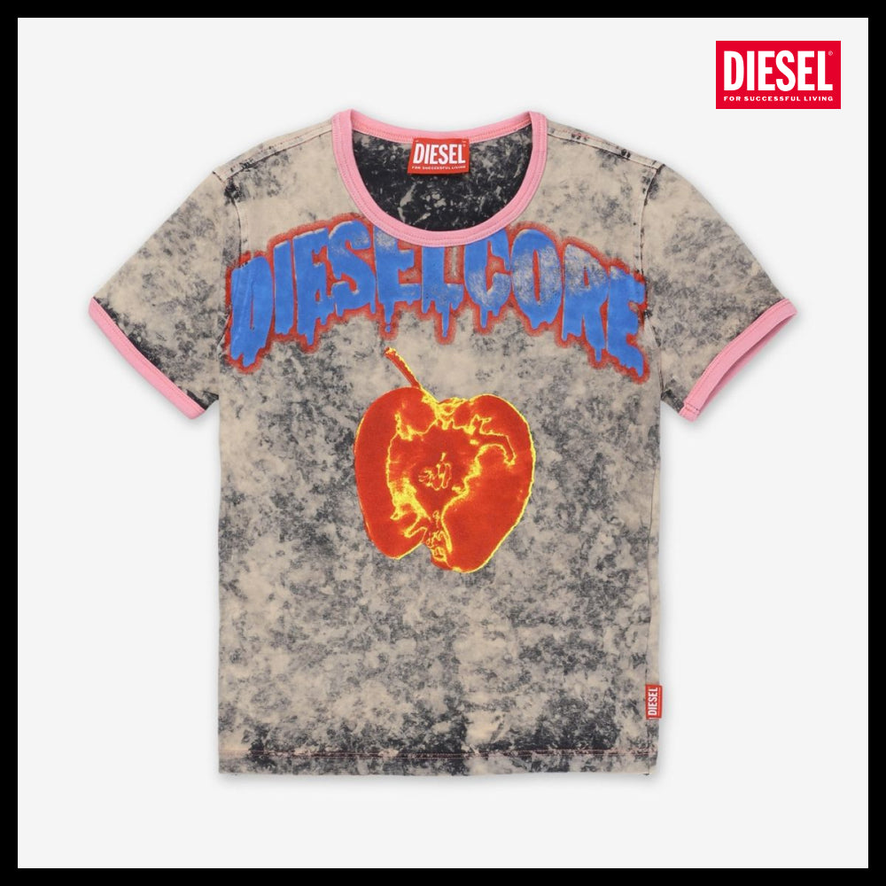 【DIESEL】T Uncuty Short Q1 T-shirt - Gray