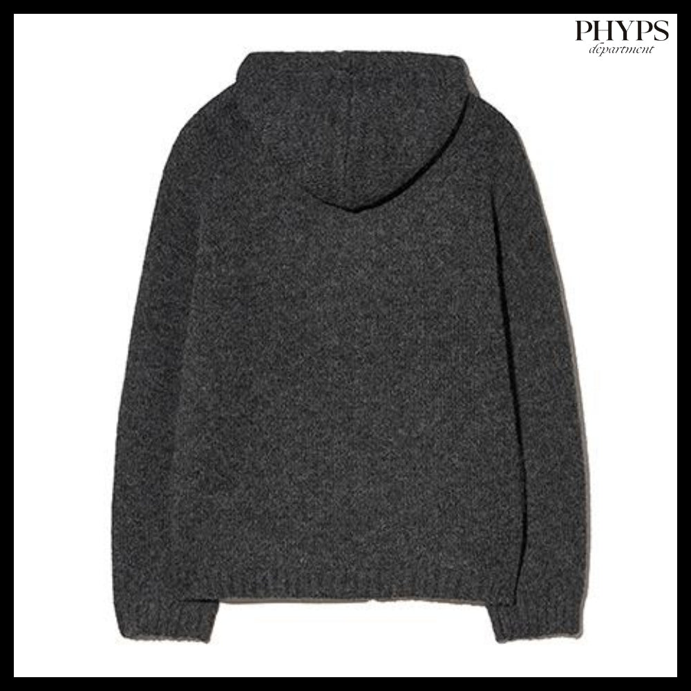 【PhypsDepartment】ハート アップル ニット フードジップアップ