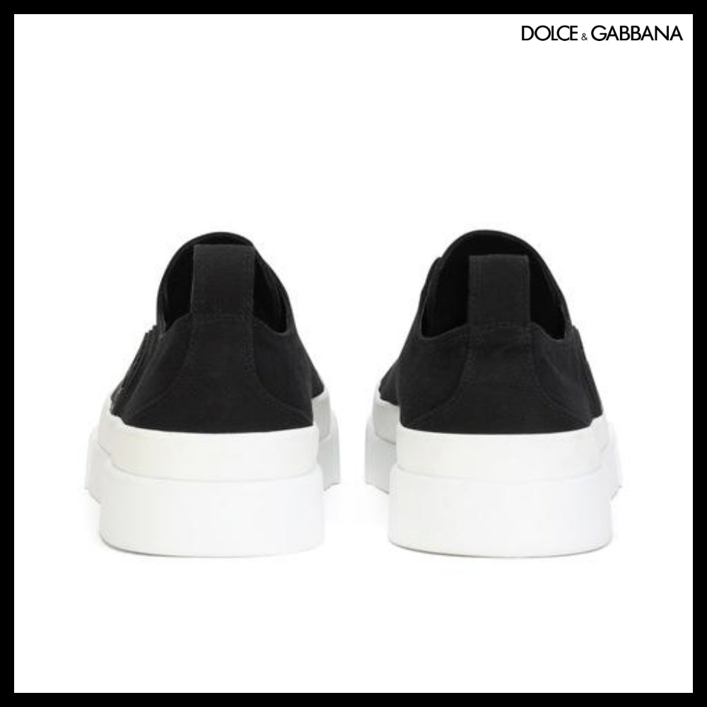 【Dolce & Gabbana】CANVAS PORTOFINO LIGHT SNEAKERS WITH DG