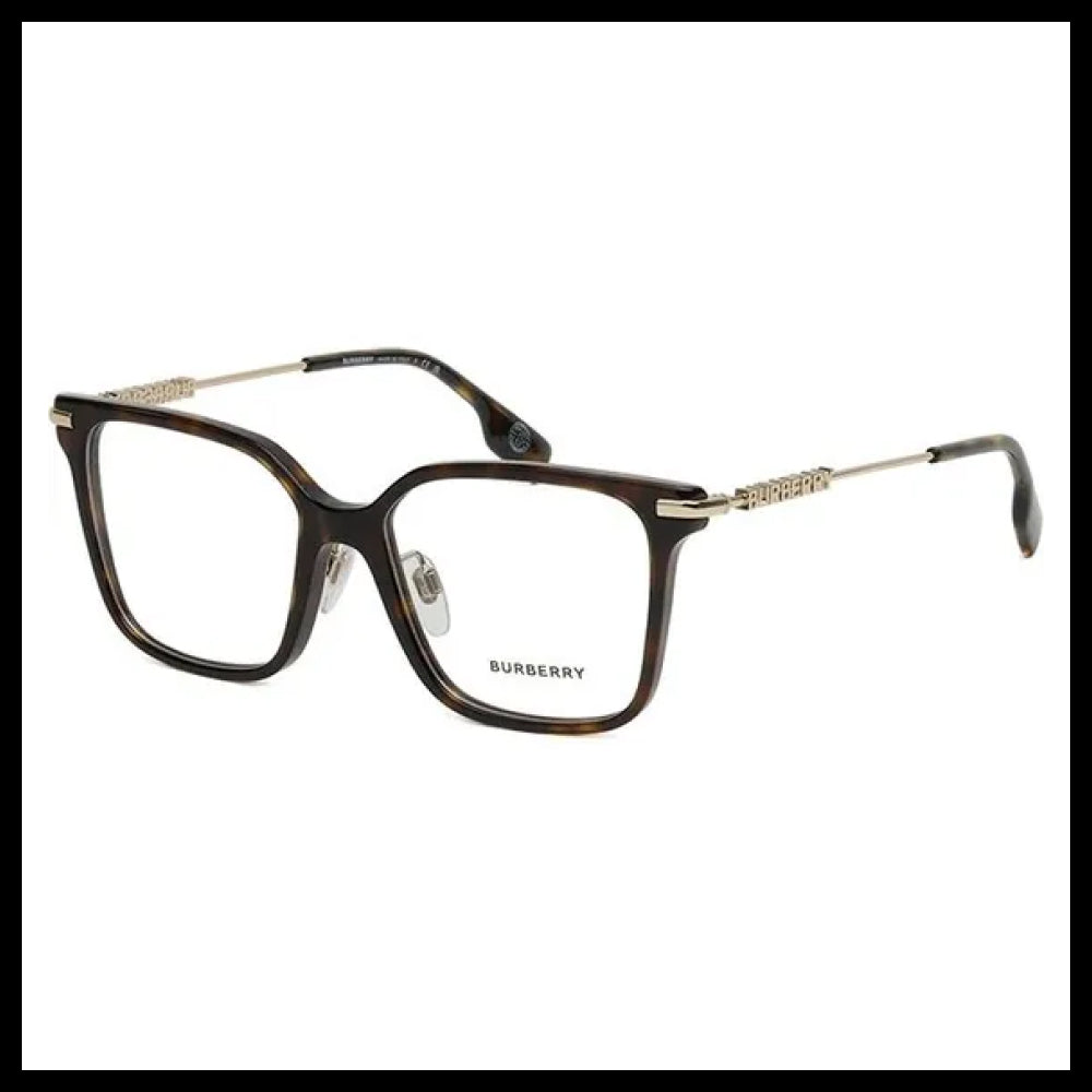【Burberry】Square Dark Lightweight Horn-Rimmed Eyeglasses