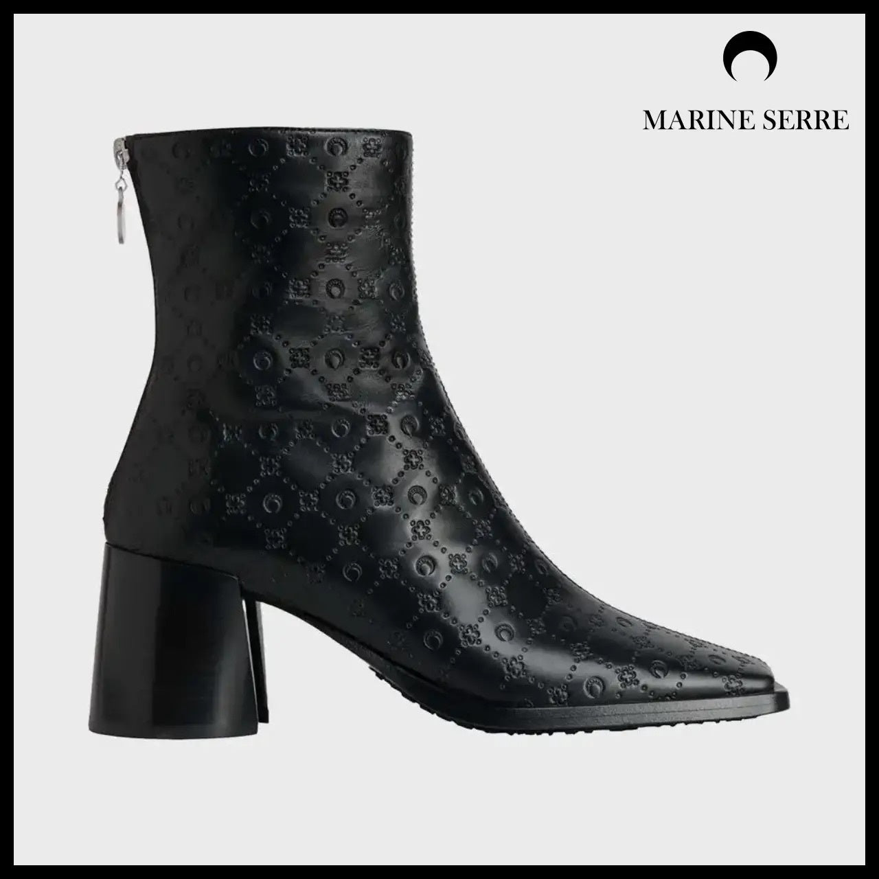 【MARINE SERRE】Moonogram Embossed Leather MS Block
