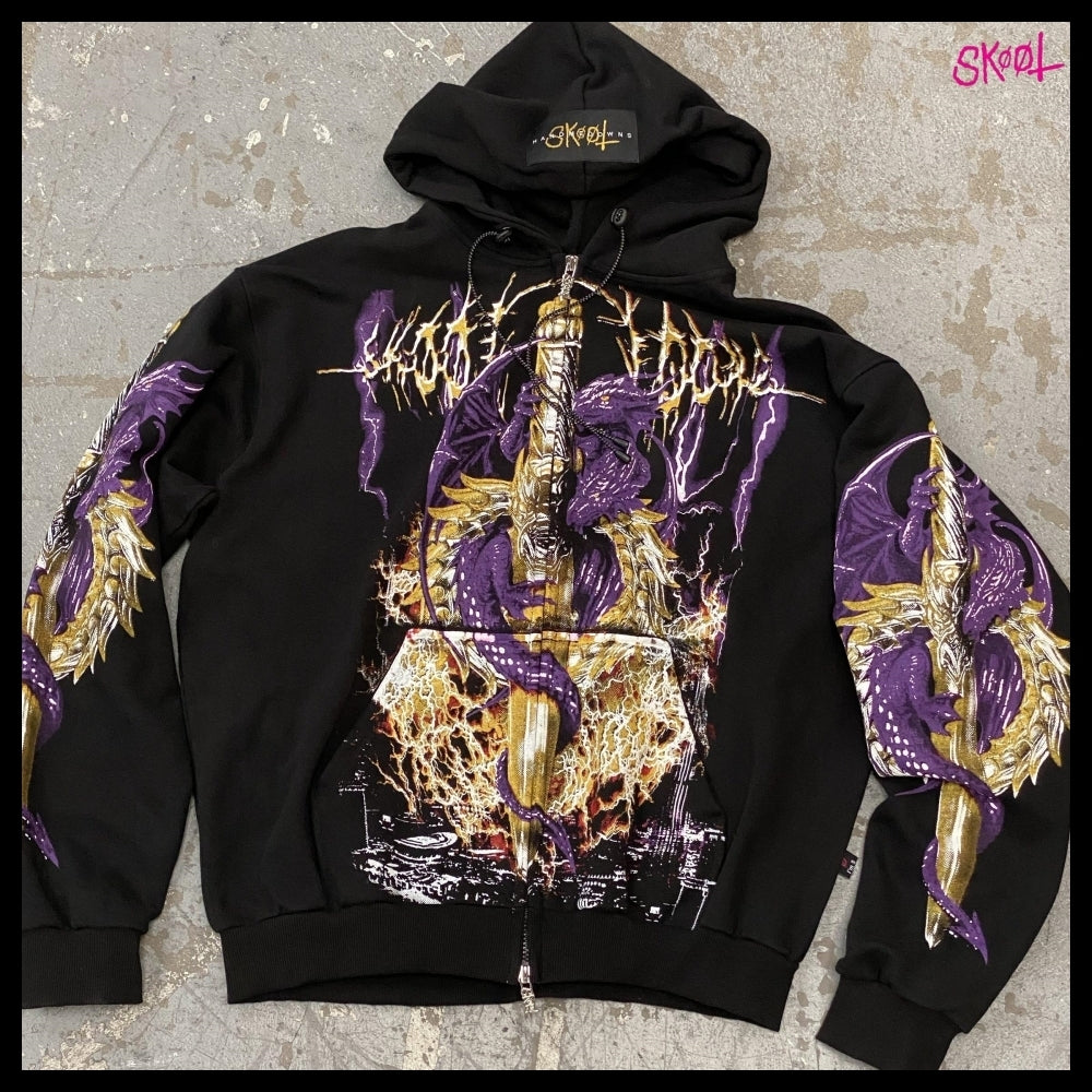 【SKOOT】Twin-Dragon Hoodie