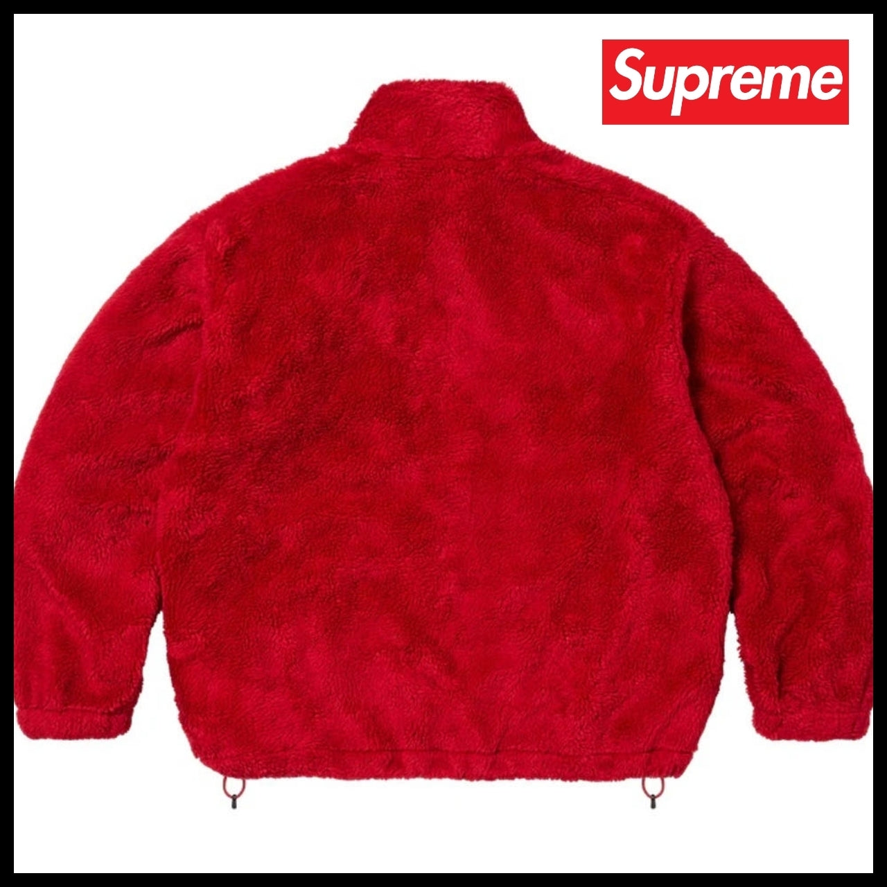 【Supreme】Shoulder Logo Fleece Jacket Red 25SS