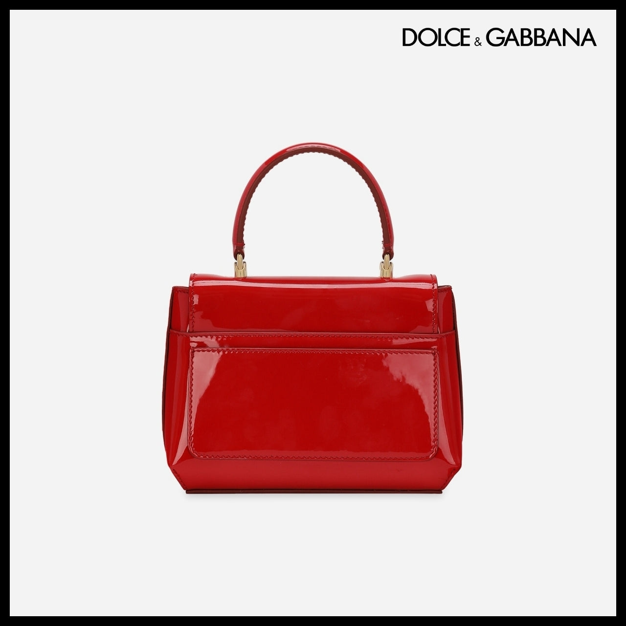 【Dolce & Gabbana】DG Logo Top-Handle Bag Red