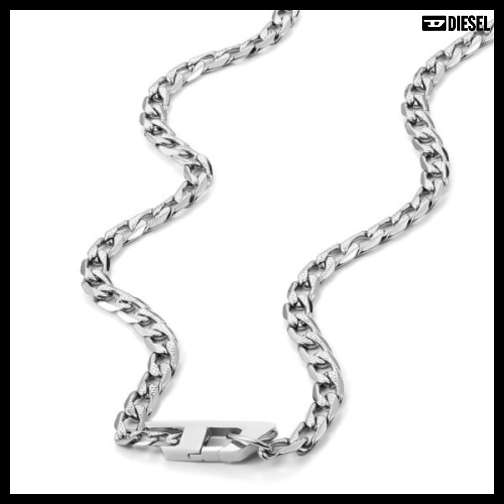 【DIESEL】D Logo Chain Necklace