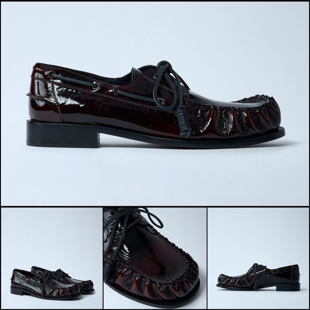 【DRIES VAN NOTEN】Patent Lace-up Shoes