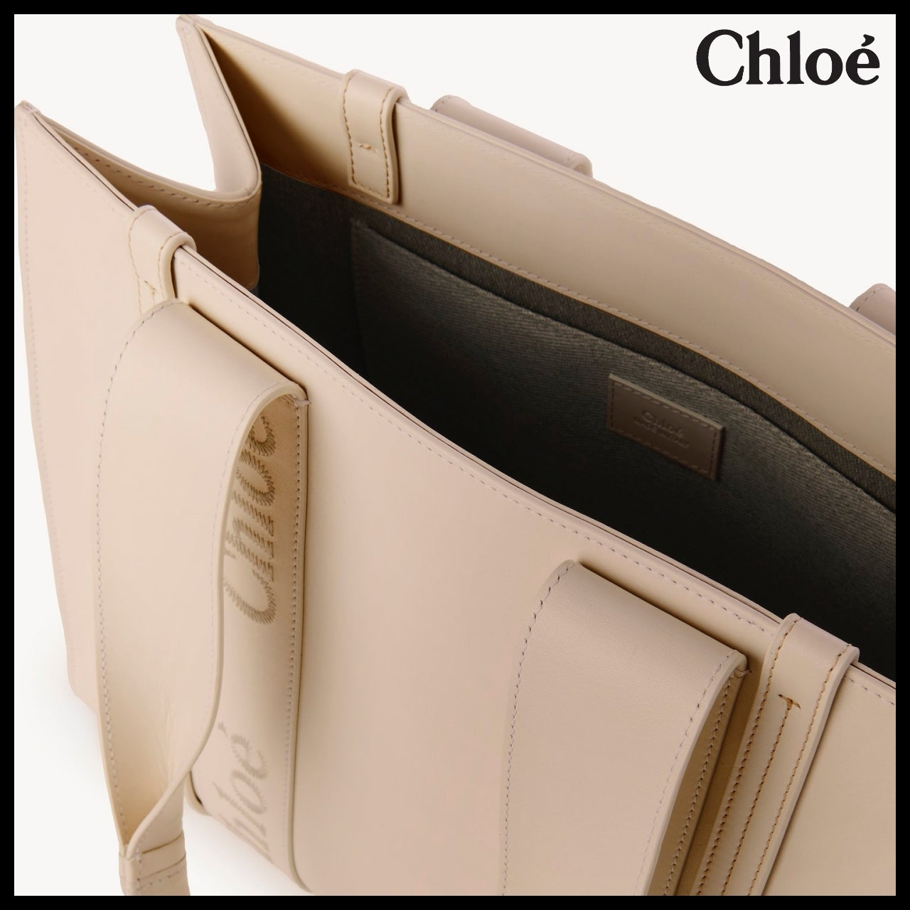 【Chloe】Woody Medium Tote Bag Cement Pink