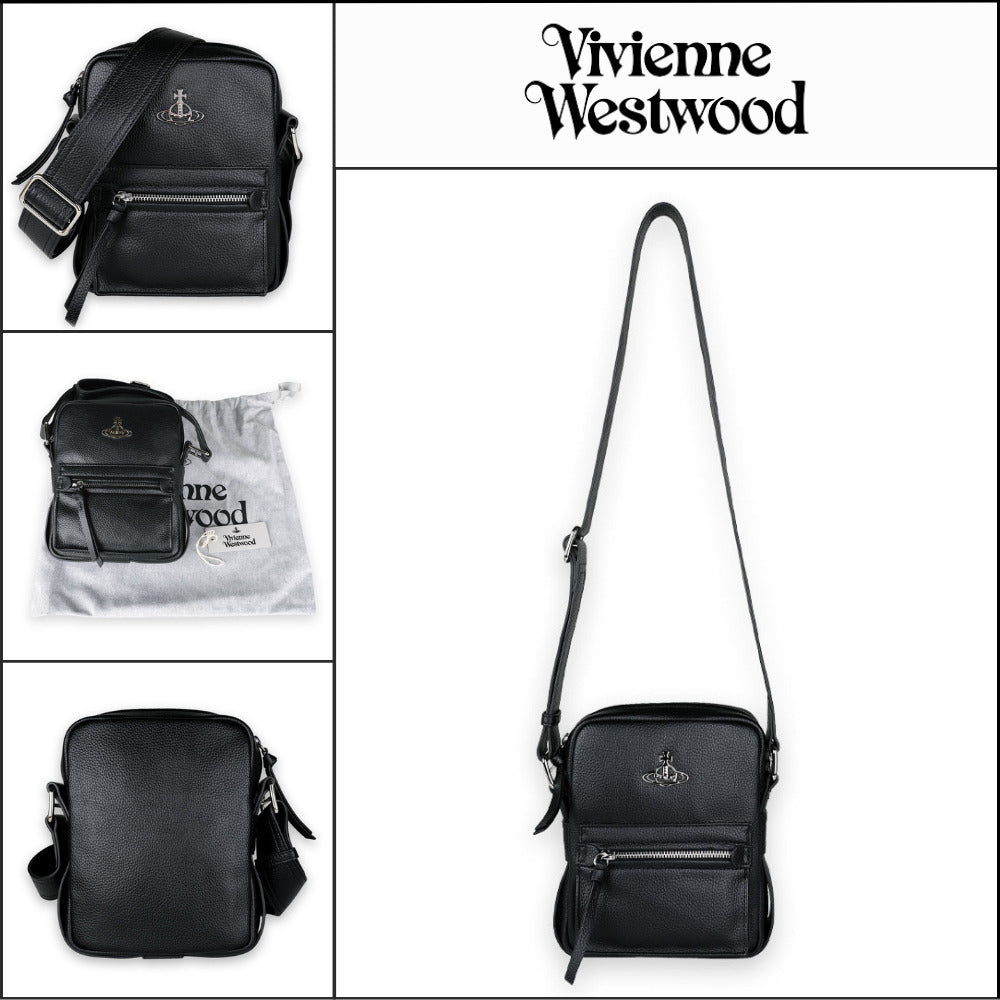 【Vivienne Westwood】Jackson Crossbody Bag Black