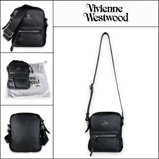 【Vivienne Westwood】Jackson Crossbody Bag Black