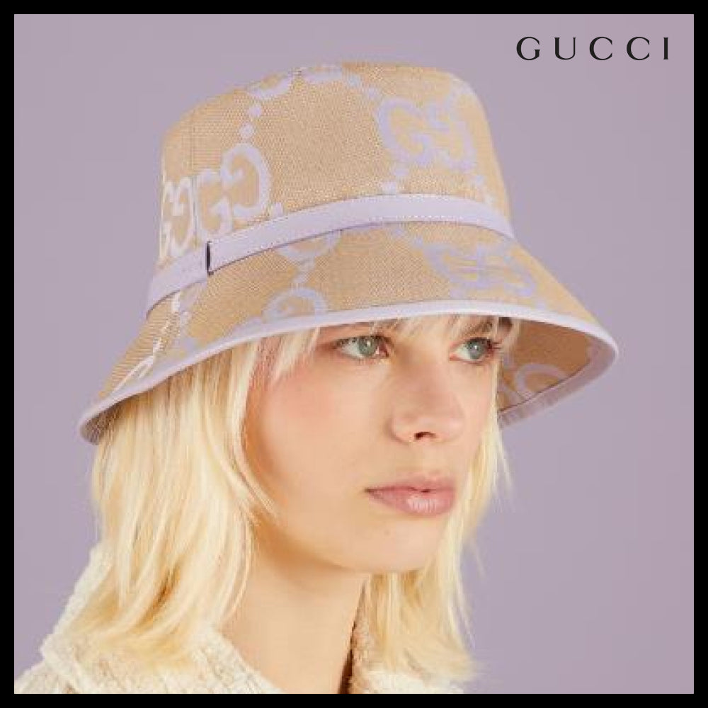 【GUCCI】 Jumbo GG Jacquard Bucket Hat