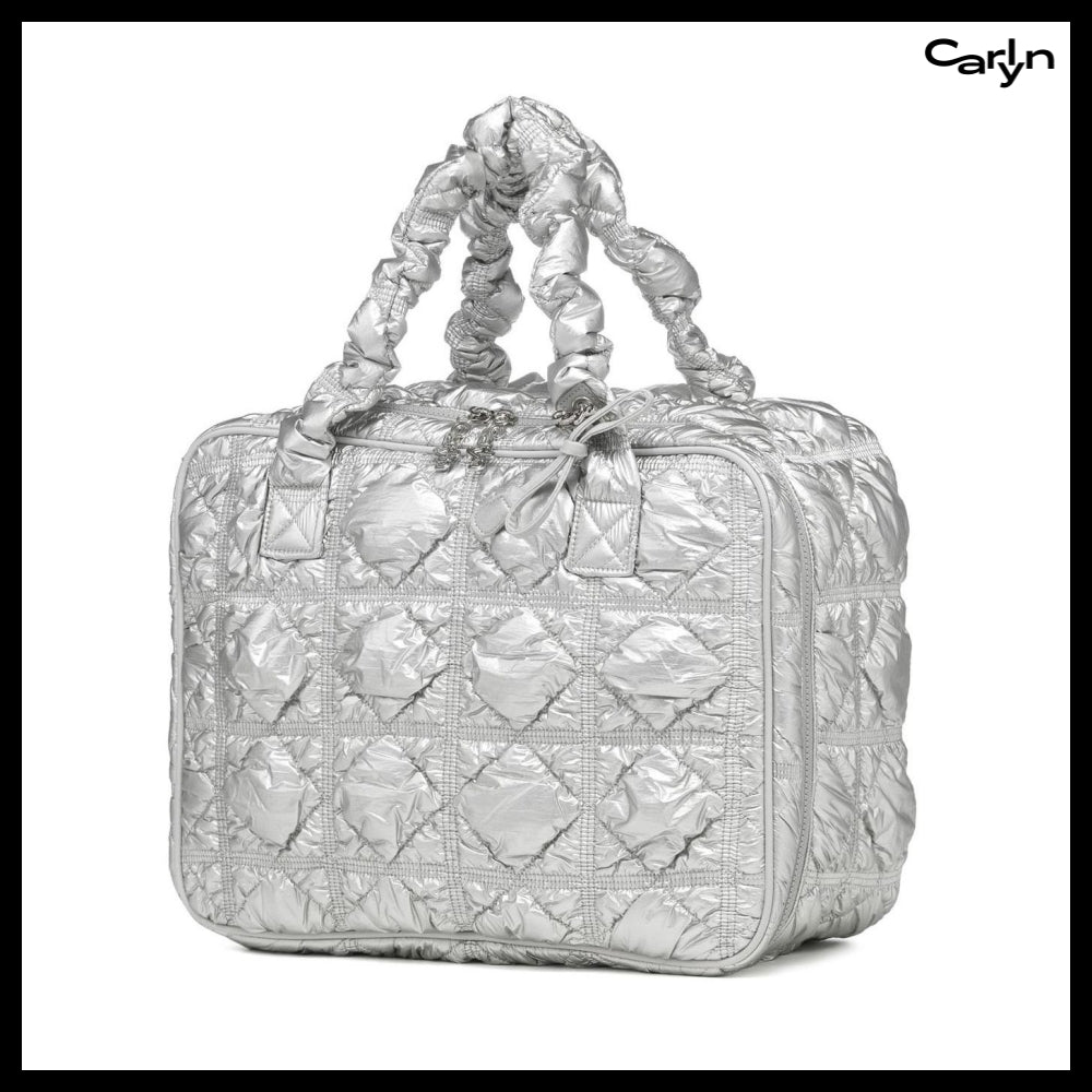 [carlyn] 2-Way Travel Bag Silver