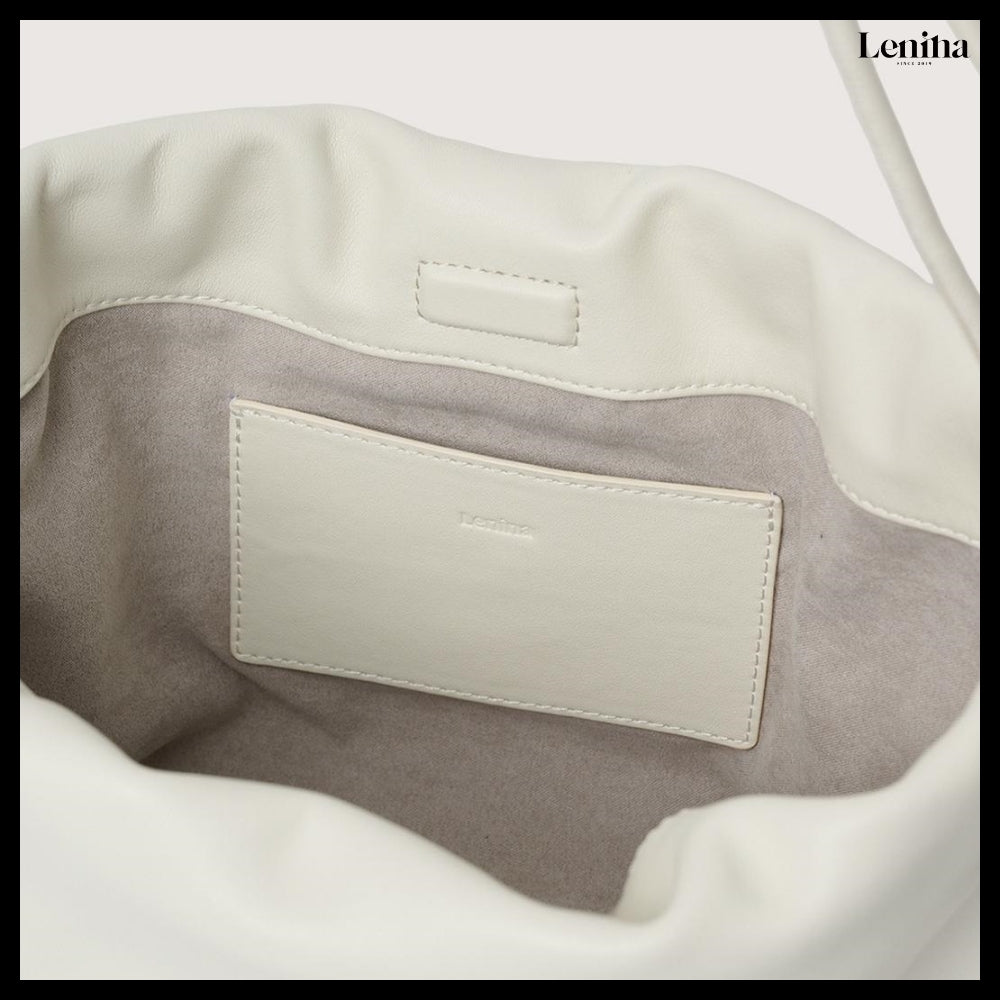 【LENINA】Floria Shoulder Cross Bag White