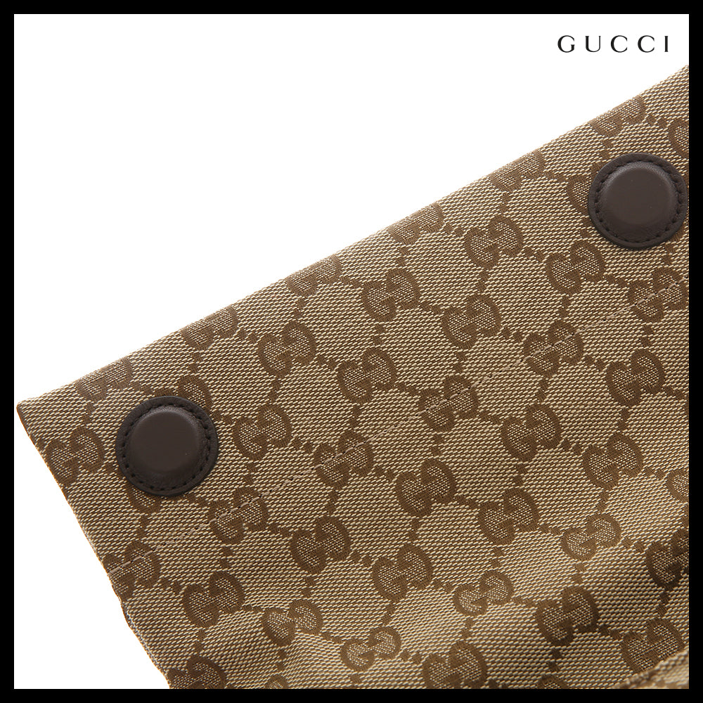 【GUCCI】GG Canvas Small Beige Crossbody Bag
