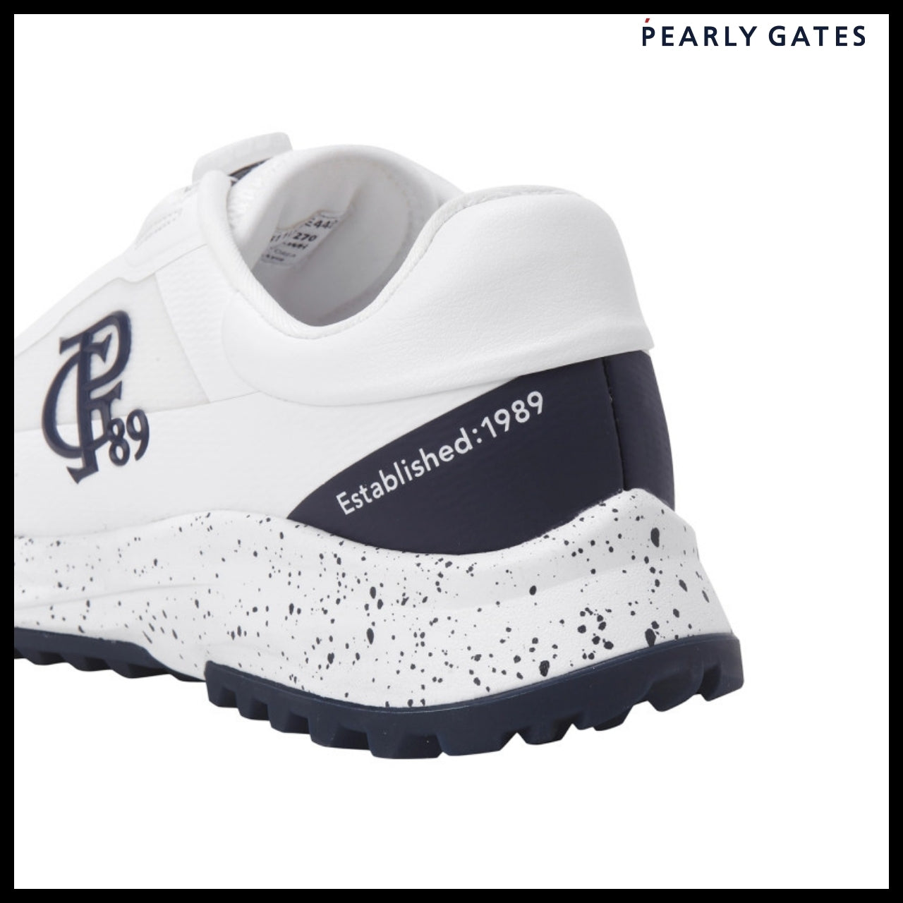【PEARLY GATES】Painting Block Embossed Logo Dial Boa