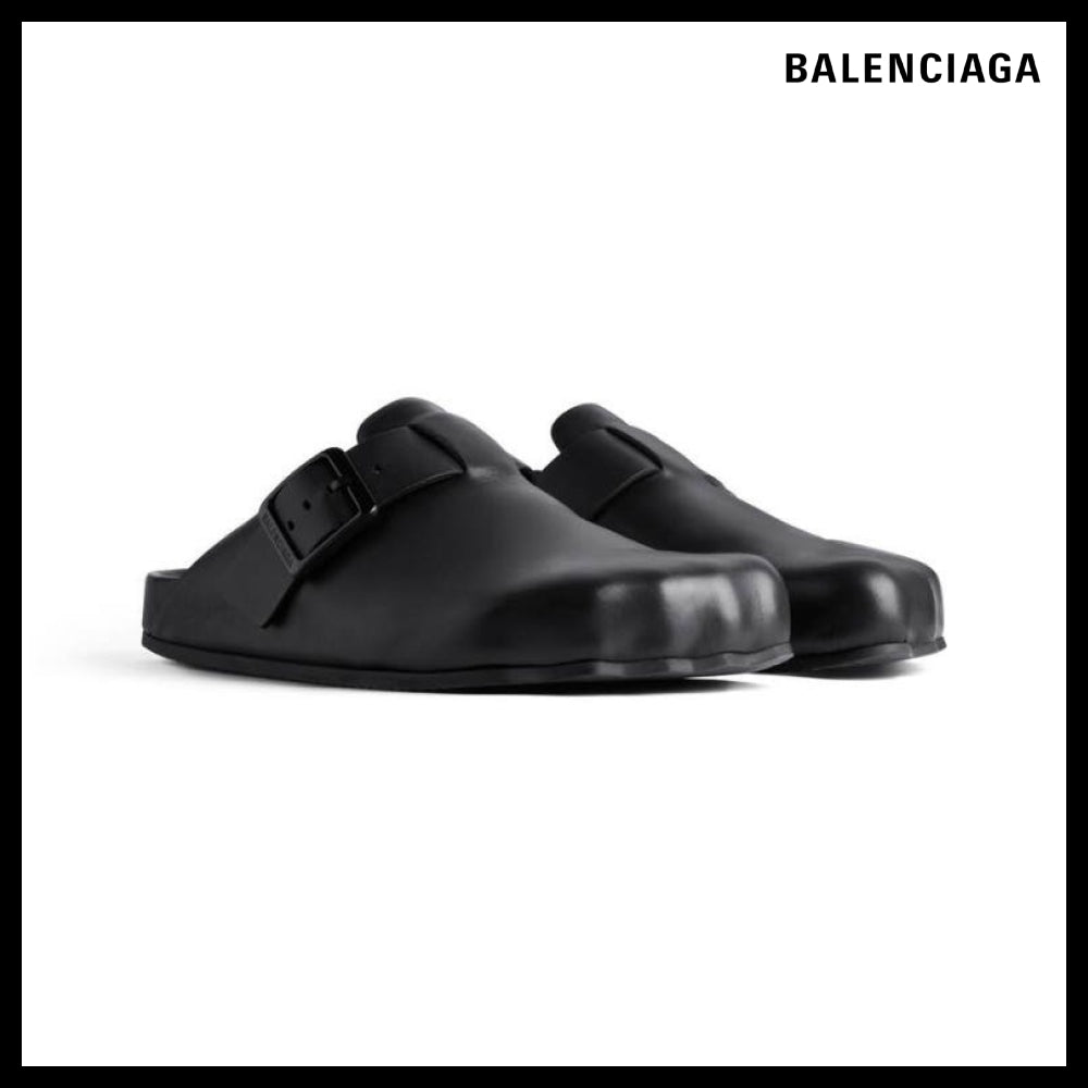 【BALENCIAGA】Sunday Mule Leather Black