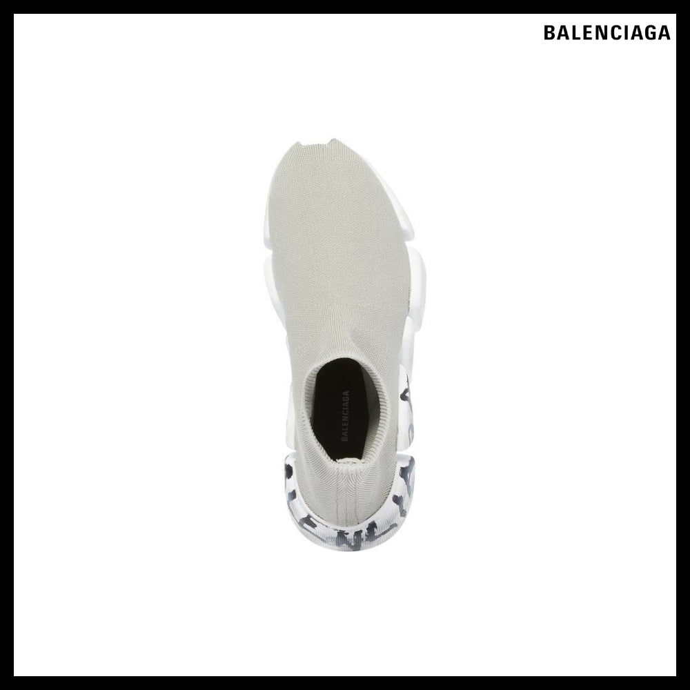 【BALENCIAGA】Speed 2.0 Graffiti Recycled Knit Sneaker