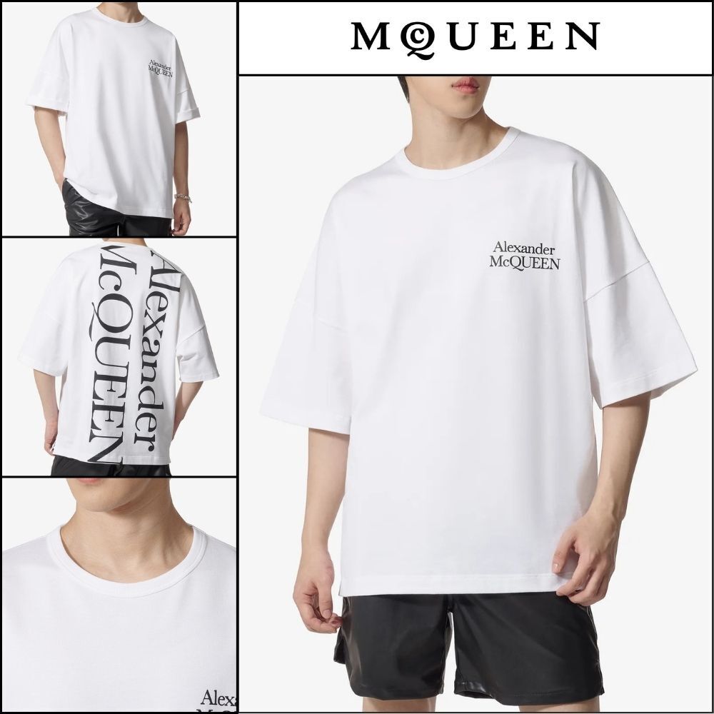 【alexander mcqueen】Exploded Logo Oversized Short Sleeve