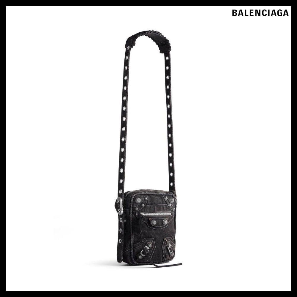 【BALENCIAGA】LE CAGOLE CROSSBODY BAG DENIM