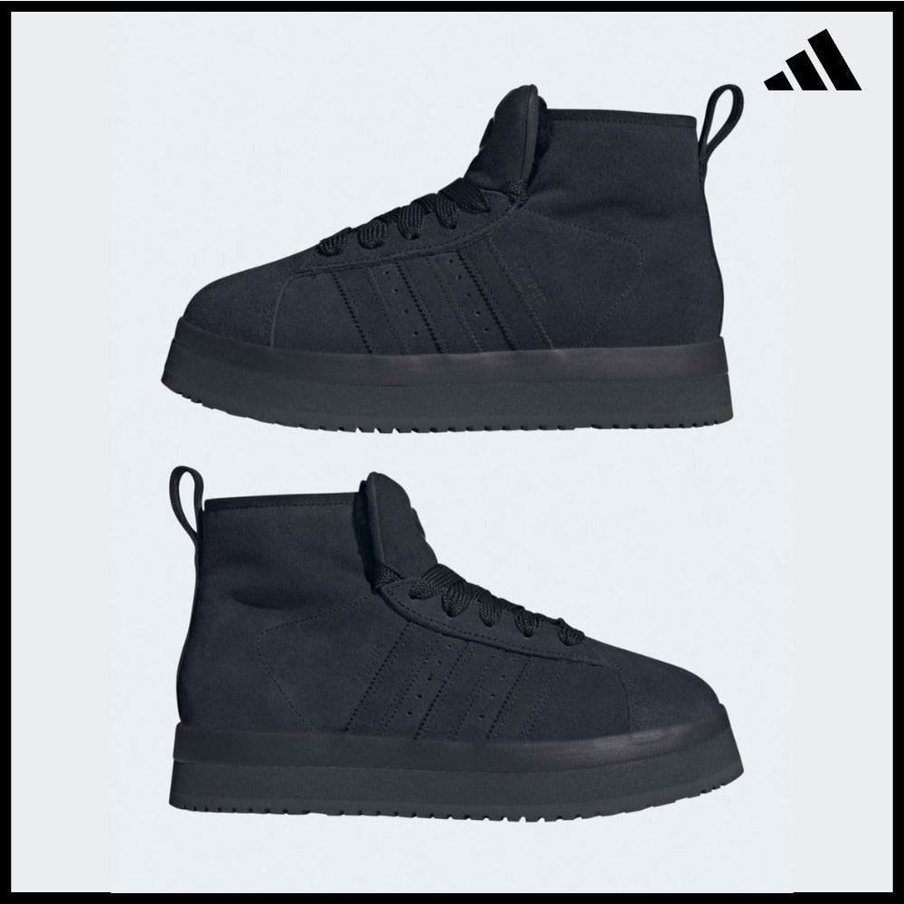 【ADIDAS】Campus Winter Mid Black Sneakers Mid Cut Trainers