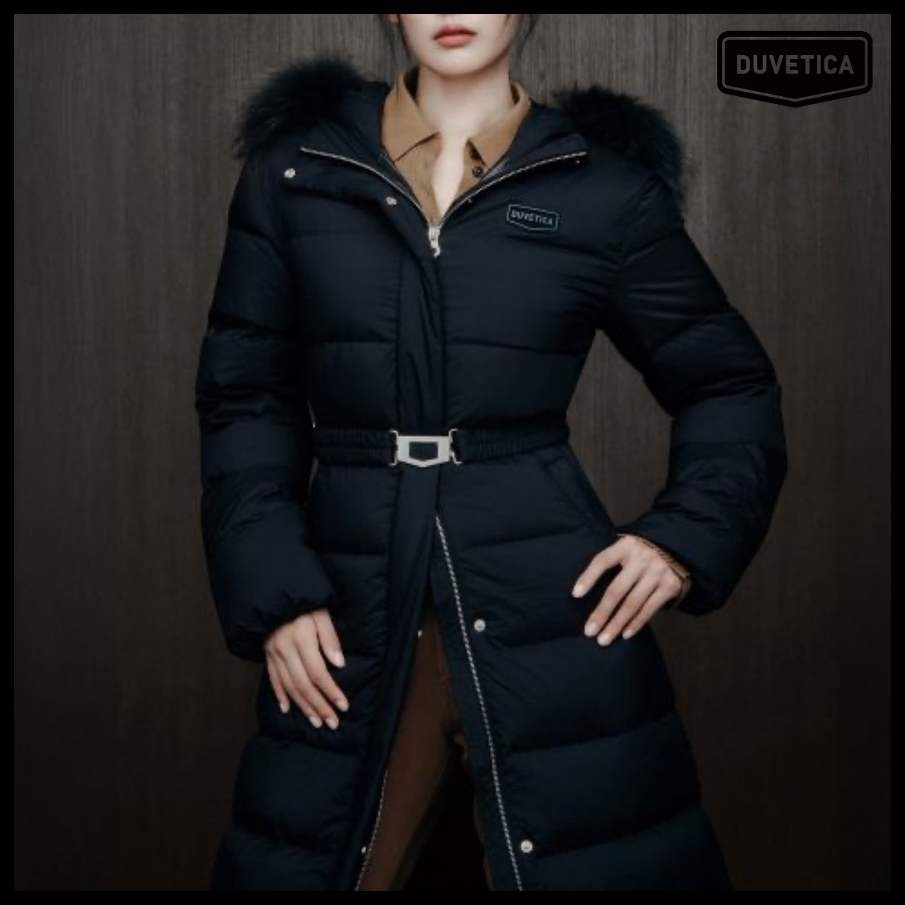 【DUVETICA】Maratea - Black Womens Down Jacket