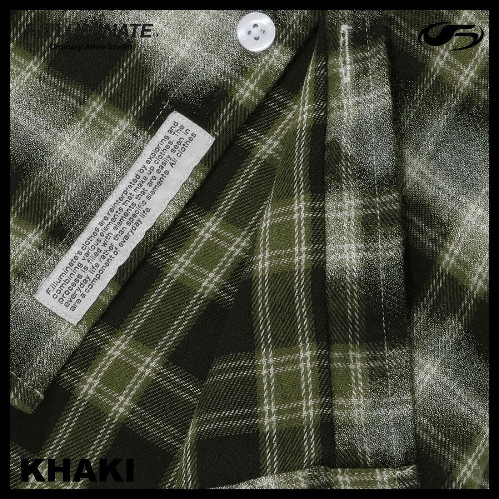 【FILLUMINATE】OVERFIT DAMAGE WASHED CHECK SHIRT 2COLOR