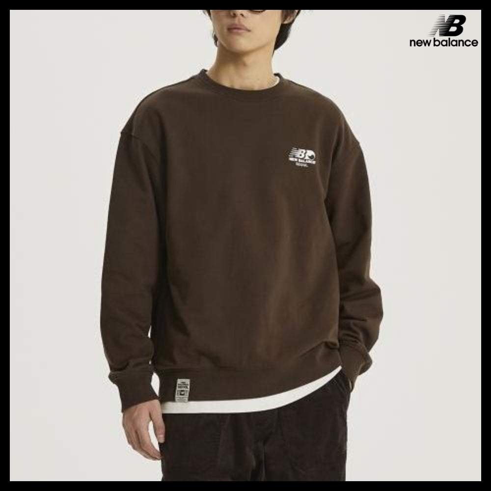 【New Balance】UNI NB Seoul Exclusive Sweatshirt Brown