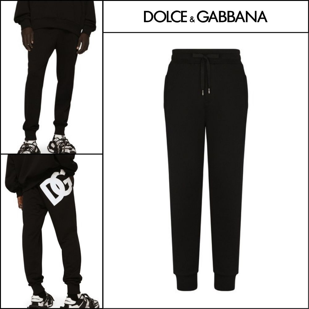 【Dolce & Gabbana】JERSEY JOGGING PANTS WITH DG PRINT