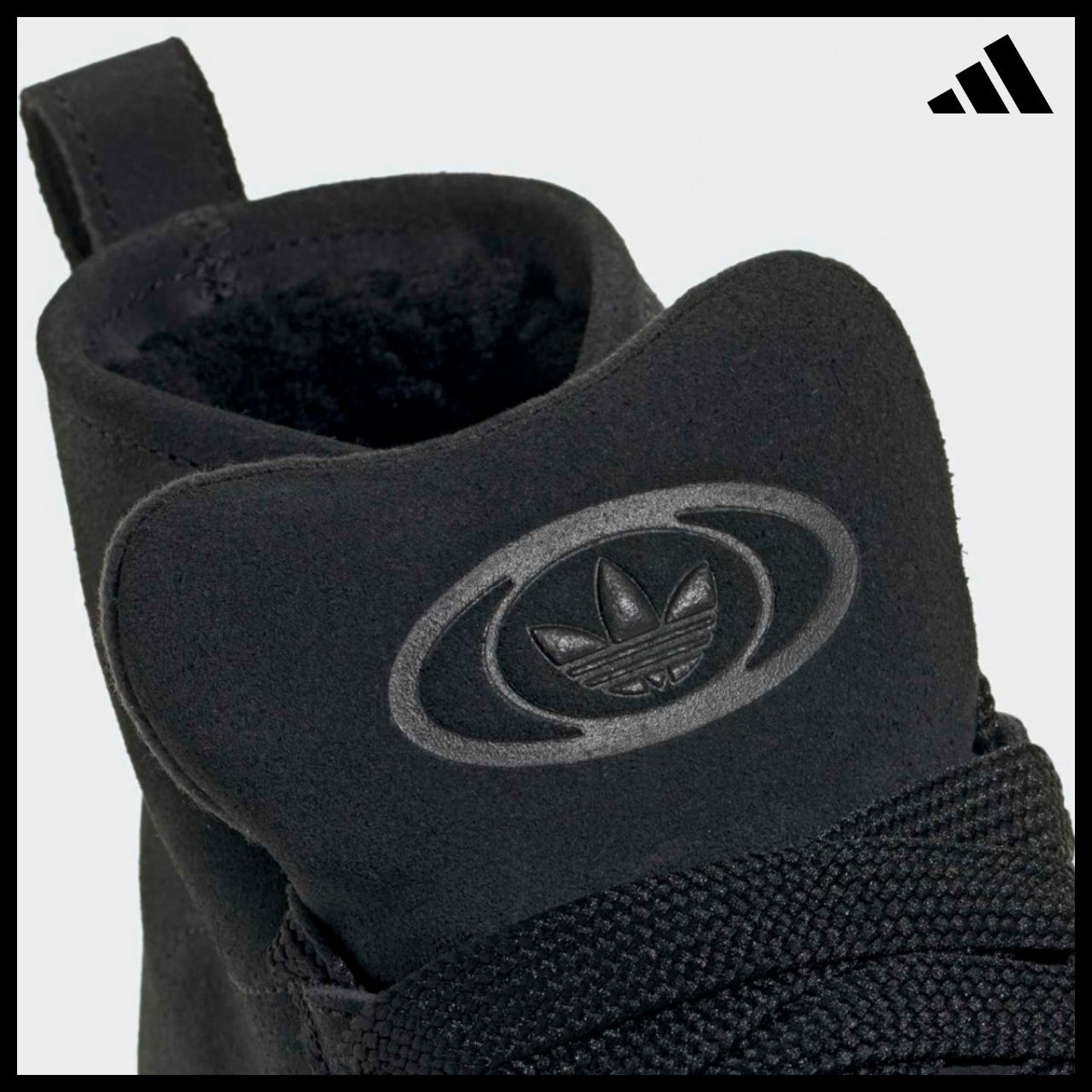 【ADIDAS】Campus Winter Mid Black Sneakers Mid Cut Trainers