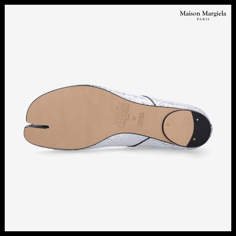 【Maison Margiela】New Tabi Ballerina Flat Shoes - Silver