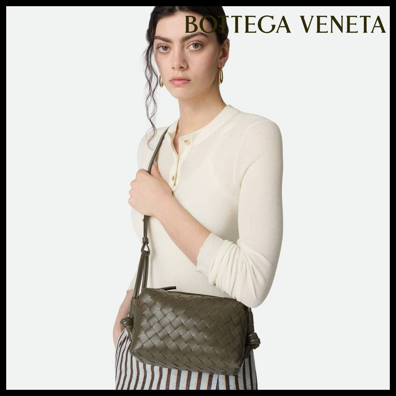【Bottega Veneta】 Loop Top Handle Cypress