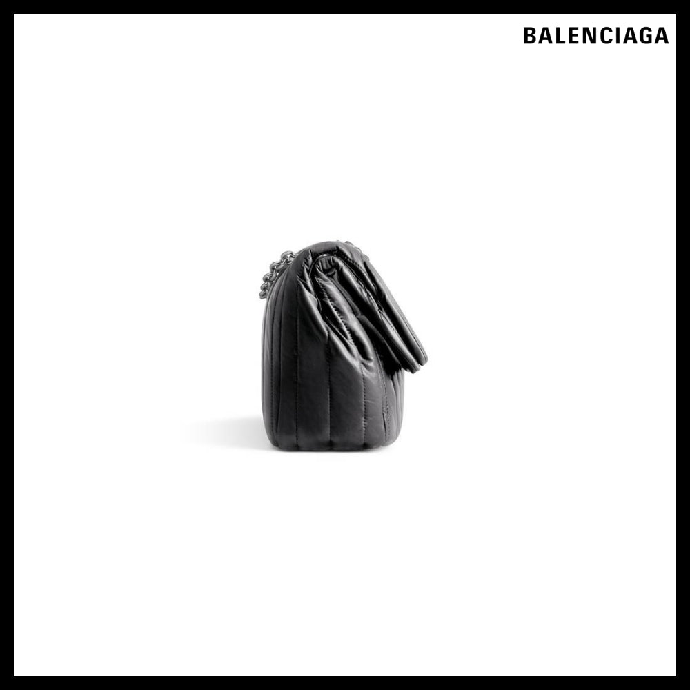 【BALENCIAGA】Monaco Small Chain Bag Quilted Black