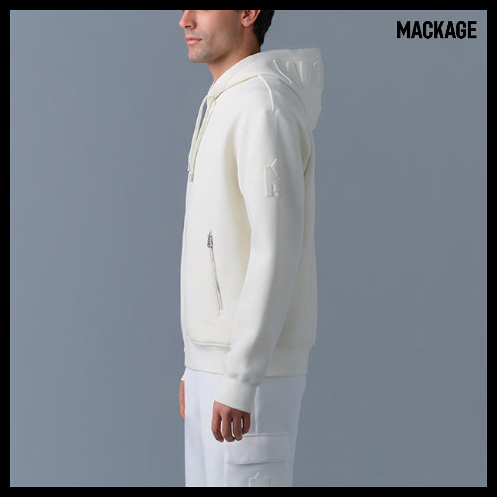 【Mackage】KRYS-ZP Chris ZP Hooded Zip-Up Cream