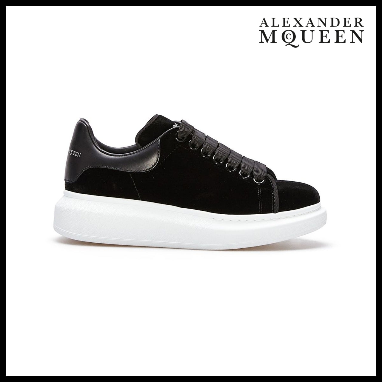 【Alexander Mcqueen】Velvet Oversized Women’s Sneaker