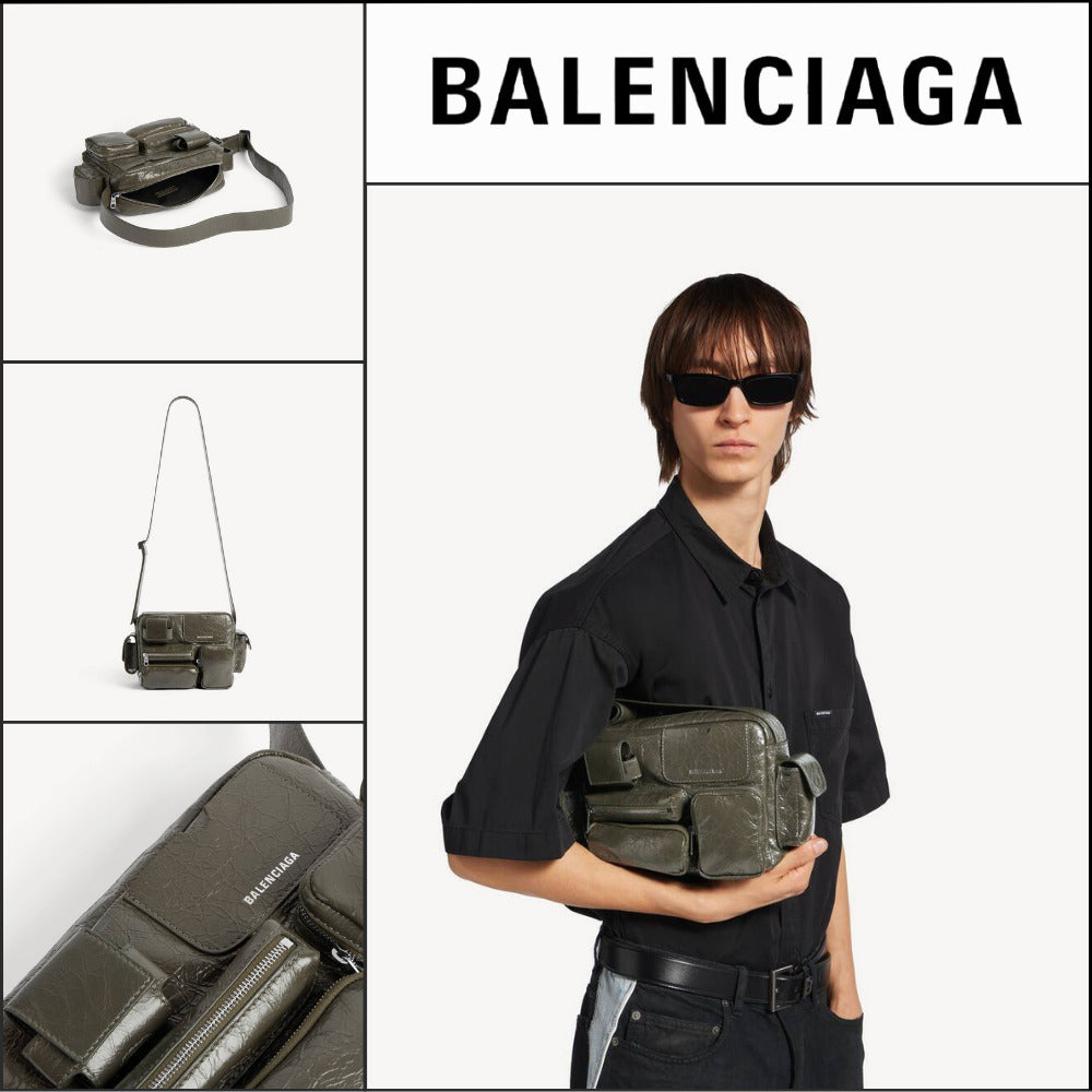 【BALENCIAGA】Superbusy Camera Bag White Multicolor